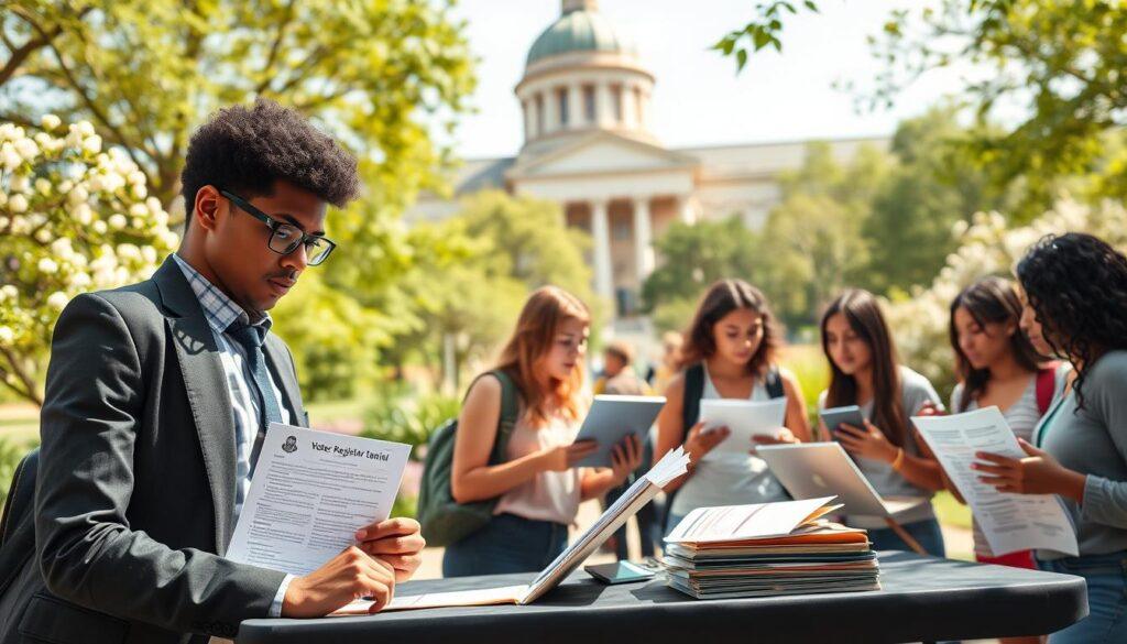 campus voter registration drive