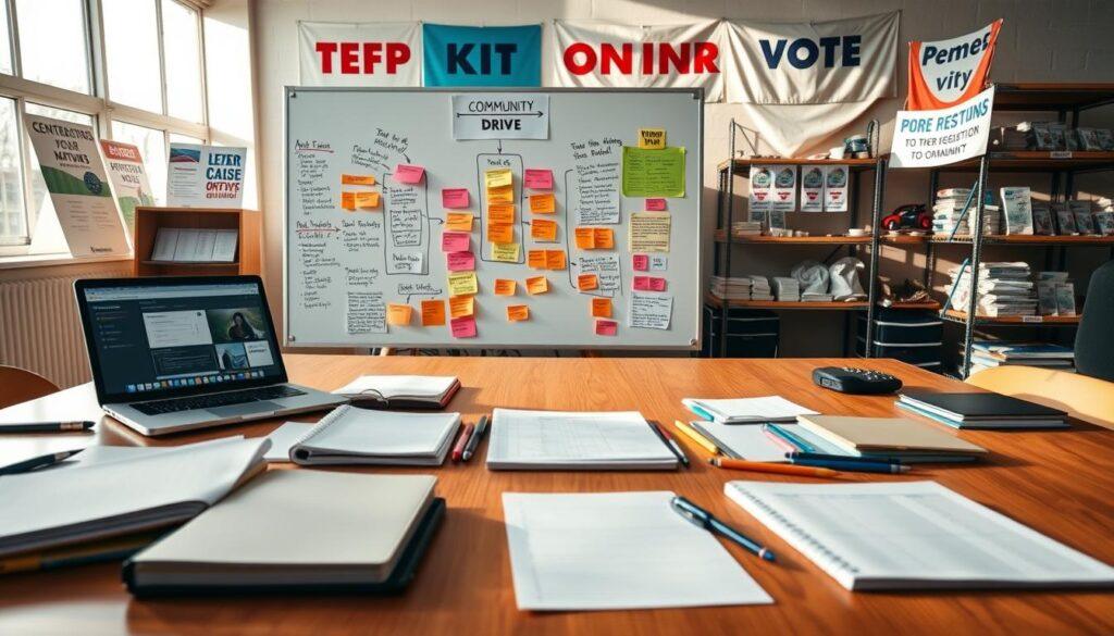 organizing community voter drives