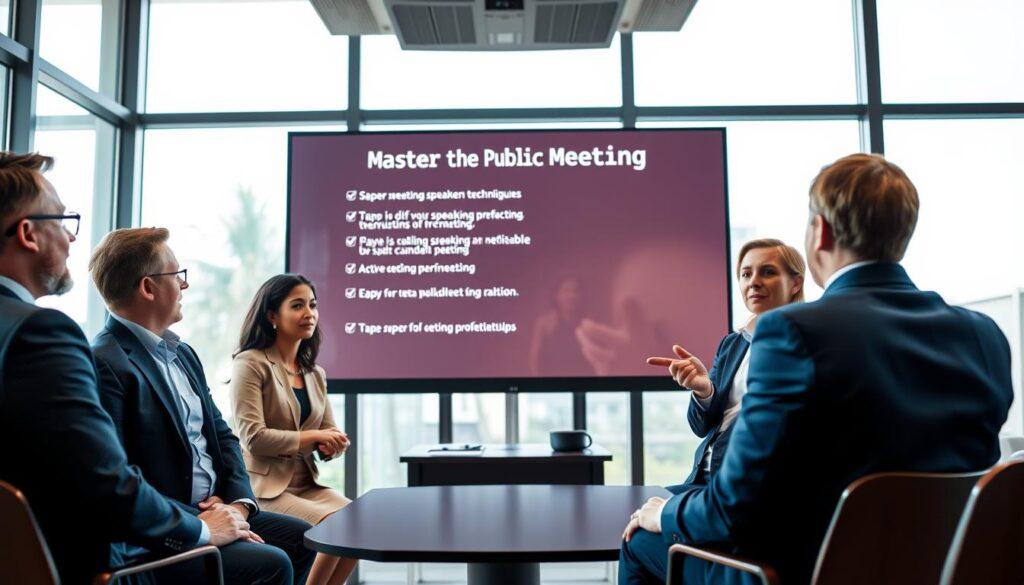 public meetings skills