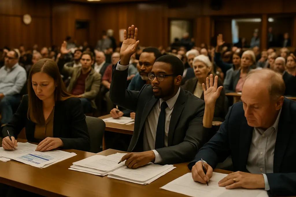 Dallas Budget documents beside a council meeting agenda and city hall notes